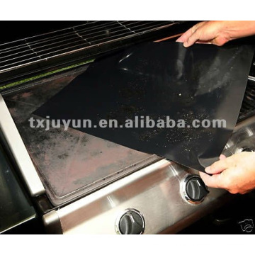 Feuilles à barbecue résistant à la chaleur au teflon noir